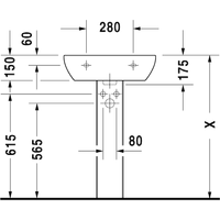 Duravit D-Code 55x43 (23105500002) Image #4