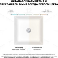 Wellsee Pure BY Wellsee 230711000 (отдельностоящий, без отверстия под смеситель, глянцевый белый) Image #6