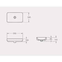 Maxonor Pure Life Mistico PL-SK408C3-18 (5534) накладной (белый глянец) Image #5