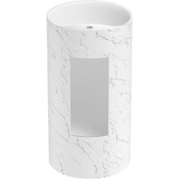 Wellsee Chalice Perfection 230626000 (отдельностоящий, с отверстием под смеситель, цвет матовый белый мрамор/глянцевый белый) Image #3