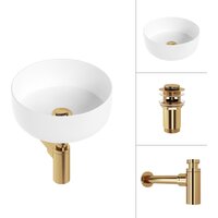 Lauter 21499-31 + клапан 21190G + сифон 21635G (золото) Image #1