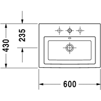 Duravit 2nd floor 60x43 [0347600000] Image #2
