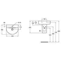 Ideal Standard Connect Arc 45x36 [E796801] Image #2