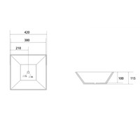 Abber Rechteck AC2214MB (черный матовый) Image #5