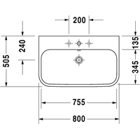 Duravit Happy D.2 80x50.5 [2318800000] Image #4