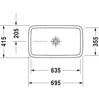 Duravit PuraVida 69.5x41.5 (0370700000) Image #2