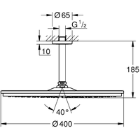 Grohe Rainshower Cosmopolitan 400 (185мм) [26256000] Image #4