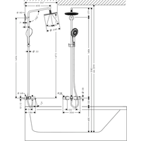Hansgrohe Raindance Select 240 Showerpipe (27117000) Image #2