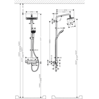 Hansgrohe Croma E Showerpipe 280 1jet 27630000 Image #3