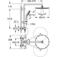 Grohe Euphoria System 310 26075DC0 (сталь) Image #2