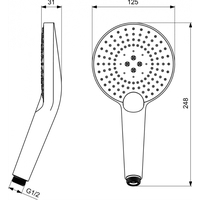 Ideal Standard Evo Jet Diamond XL3 B1759AA Image #2
