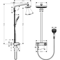 Hansgrohe Raindance Select E 300 2jet 27283400 (белый/хром) Image #14