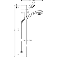 Hansgrohe Crometta 85 1jet/Unica'Crometta (27729000) Image #2