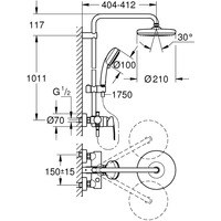 Grohe Tempesta Cosmopolitan System 210 26224001 Image #2