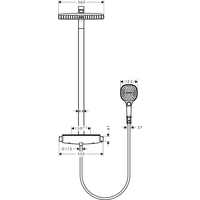 Hansgrohe Raindance Select E 360 Showerpipe [27112400] Image #3