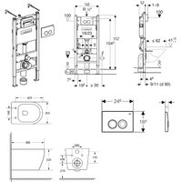 Lauter Sulzdorf + Geberit 458.124.21.5 с кнопкой смыва (белый с микролифтом) Image #20