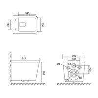 Lauter Square 214903 + GROHE Rapid SL 38772001 (прямоугольная, хром) Image #20