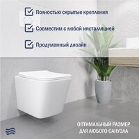 Lauter Square 214903 + GROHE Rapid SL 38772001 (прямоугольная, хром) Image #9