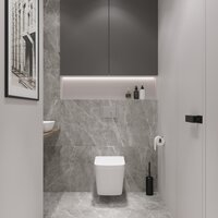 Lauter Square 214903 + GROHE Rapid SL 38772001 (прямоугольная, хром) Image #18