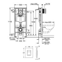 Lauter Square 214903 + GROHE Rapid SL 38772001 (прямоугольная, хром) Image #21