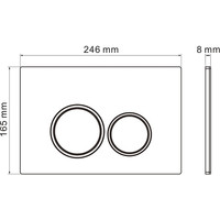 Roxen Simple Compact в комплекте с инсталляцией StounFix Dual Fresh 6 в 1 913681 (кнопка: хром глянец) Image #8