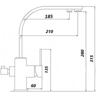 Roxen Antares Black в комплекте с инсталляцией StounFix Dual Fresh 6 в 1 964909 (кнопка: белое стекло) Image #4