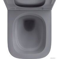 Wellsee Pure BY Wellsee RimFree 182605001 (чаша, пневмокрышка, матовый серый) Image #3