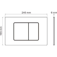 Roxen Cube bidet в комплекте с инсталляцией StounFix Dual Fresh 6 в 1 968439 (кнопка: сатин) Image #13