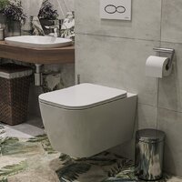 Roxen Cube в комплекте с инсталляцией Asten Readle Zentralmodul AR0601-185M с кнопкой сатин (хром матовый) Image #7