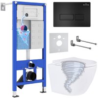 Roxen Antares Tornado в комплекте с инсталляцией StounFix Dual Fresh 6 в 1 968313 (кнопка: черный матовый) Image #1