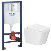 Lauter Square 214903 + GROHE Rapid SL 39504000 (округлая, хром)