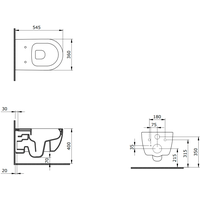 Bocchi V-Tondo Rimless (белый) 1416-001-0129 (без сиденья) Image #3