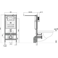 Roxen Antares Bidet в комплекте с инсталляцией StounFix Dual Fresh 6 в 1 934445 (кнопка: белый глянец) Image #18