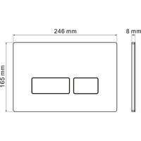 Roxen Simple Compact в комплекте с инсталляцией StounFix Dual Fresh 6 в 1 921358 (кнопка: черный матовый) Image #8