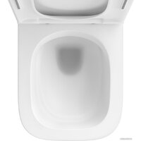 Wellsee Pure BY Wellsee RimFree 182603001 (чаша, пневмокрышка, матовый белый) Image #3