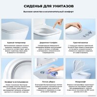 Wellsee Pure BY Wellsee RimFree 182603001 (чаша, пневмокрышка, матовый белый) Image #5