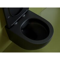 Ceramica Nova Uno Rimless CN11001MB (черный матовый, с крепежом и сиденьем) Image #10