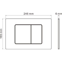 Roxen Simple compact в комплекте с инсталляцией StounFix Dual Fresh 6 в 1 968480 (кнопка: брашированное золото) Image #10