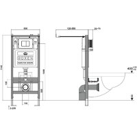 Roxen Simple compact в комплекте с инсталляцией StounFix Dual Fresh 6 в 1 968480 (кнопка: брашированное золото) Image #15