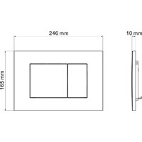 Roxen Cube в комплекте с инсталляцией Asten Readle Zentralmodul AR0601-135W с белой кнопкой Image #20