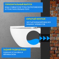 Saniteco KW-9003W Rimles + GROHE Rapid SL 38721001 Image #4