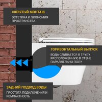 Saniteco KW-9005W в комплекте с инсталляцией + 410 + 410 SE CR Image #3