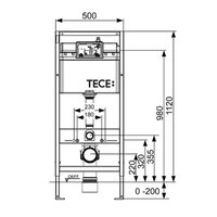 Lauter Square 214903 + TECE Kit 9400413 с кнопкой (белый) Image #21