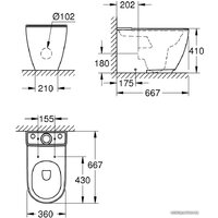 Grohe Essence 3957200H (без бачка, без сиденья) Image #2