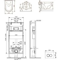 AM.PM Master Fit IS100101.801900 (белый глянцевый, с кнопкой смыва) Image #7