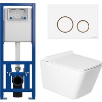 Saniteco KW-9004W в комплекте с инсталляцией + 63535 + S-IN-MZ-LINK_PRO