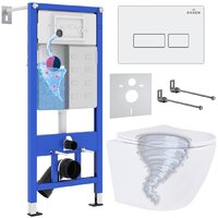 Roxen Antares Tornado в комплекте с инсталляцией StounFix Dual Fresh 6 в 1 968303 (кнопка: белый глянцевый) Image #1