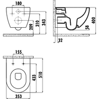 Creavit Free FE322-11CB00E-0000 (без сиденья) Image #2