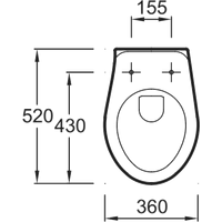 Jacob Delafon Mideo E4345G (без сиденья) Image #2