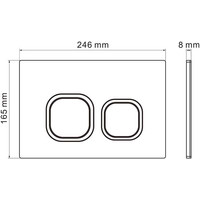 Roxen Simple Compact в комплекте с инсталляцией StounFix Dual Fresh 6 в 1 919136 (кнопка: хром матовый) Image #10